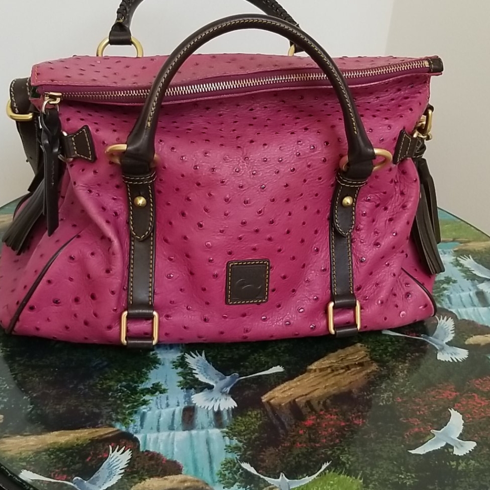 Dooney and Bourke Ostrich Florentine Leather Bag